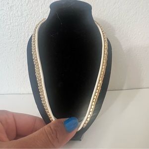 Stella & Dot leather necklace